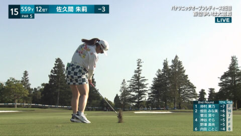 佐久間朱莉_パナソニックオープンレディースゴルフトーナメント 2日目_20250503_010
