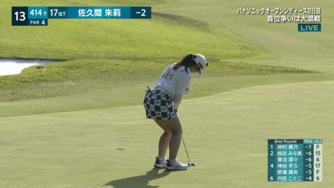 佐久間朱莉_パナソニックオープンレディースゴルフトーナメント 2日目_20250503_003