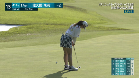 佐久間朱莉_パナソニックオープンレディースゴルフトーナメント 2日目_20250503_002