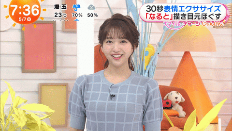 藤本万梨乃_めざましテレビ_20240507_GIF動画_001